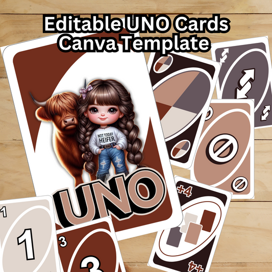 Editable Game Cards Canva Template