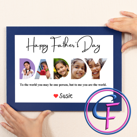 Editable Daddy Father's Day Template for Canva