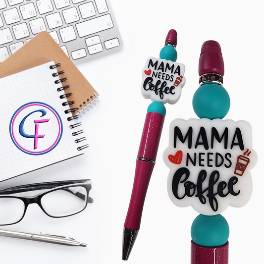 MAMA NEEDS Coffee Beaded Pen