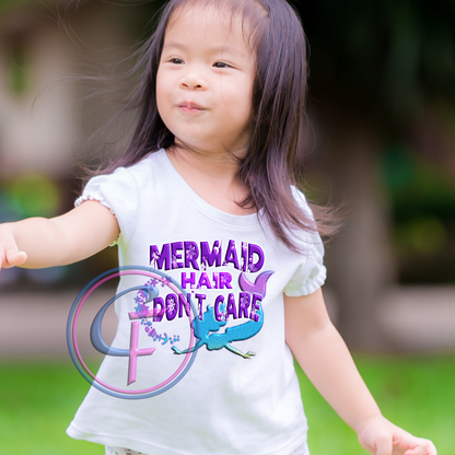 Mermaid Hair Don't Care PNG Design