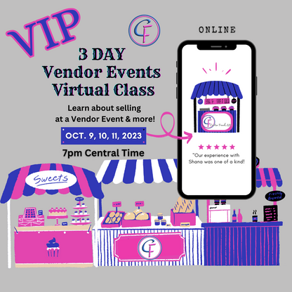 VIP 3-Day Vendor Events Virtual Class