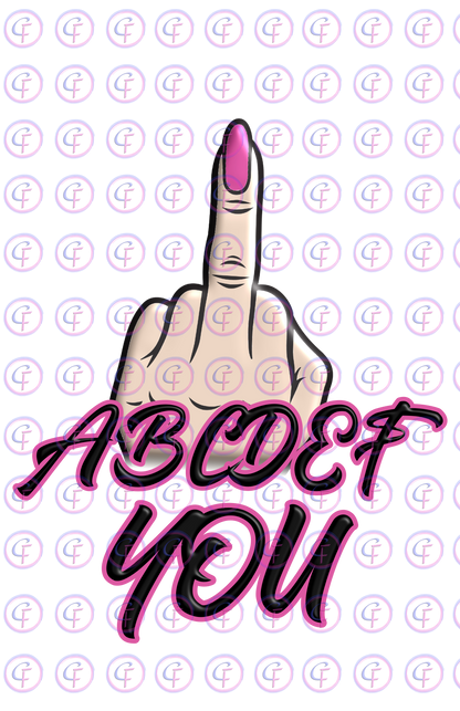 ABC YOU PNG Design