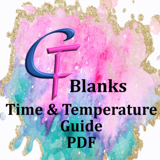 Sublimation time and temperature guide PDF